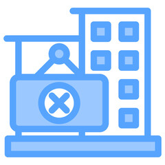 Closure Blue Icon