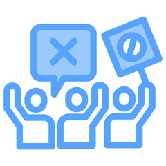 Protest Blue Icon