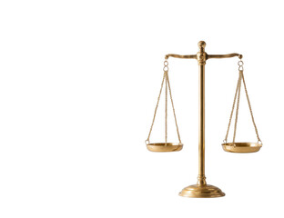 Golden scales of justice