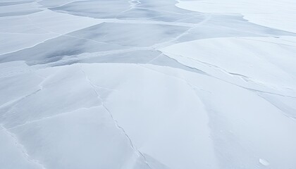 Thick ice covering a lake's surface creating perfect conditions