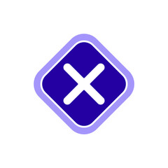 Fototapeta premium Icon a error, isolated against a clean background. 