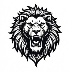 Obraz premium lion head vector tatto logo