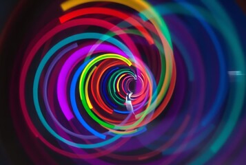 Circular Motion Graffiti Graffiti artwork with the camera rotati
