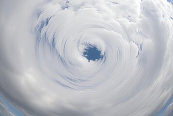 Circular Motion Clouds Clouds photographed with a rotating camer