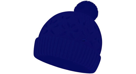 Isolated Knitted Beanie Hat