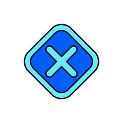 Fototapeta premium Icon a error, isolated against a clean background. 