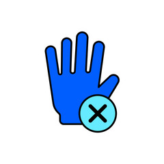 Fototapeta premium Icon a objection, isolated against a clean background. 