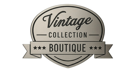 Isolated Vintage Boutique Sign