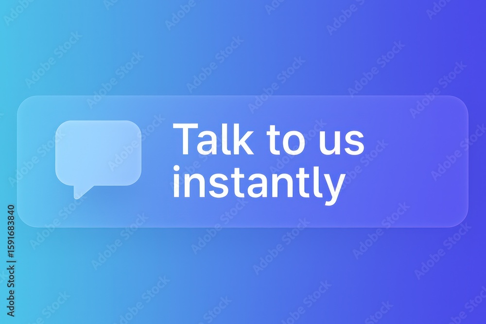Poster a digital-styled button, inviting direct communication for swift answers and quick support. customer