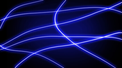 Dark abstract background with blue light streaks creating a sense of speed or motion. Modern design element for energetic tech visuals or futuristic digital art presentations.	