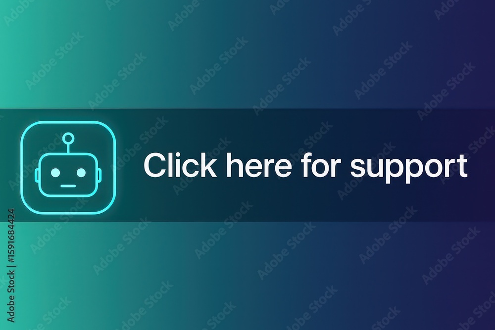 Poster a minimalist interface inviting users to seek support. the graphic highlights the ease of access and