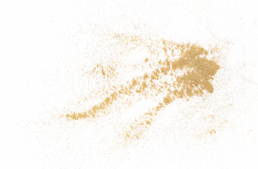 Cardamom ground flying, pile isolated on white background