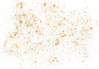 Cardamom ground flying, pile isolated on white background