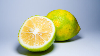 photo of lemon with white background