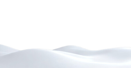 PNG Isolated White Snow Pile with Frozen Drifting Edges