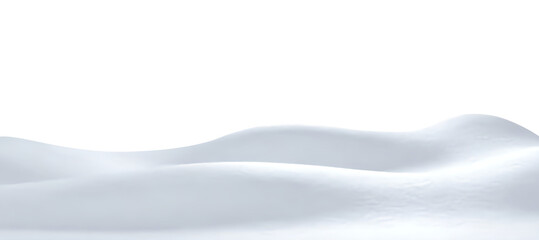 PNG Snowy Winter Background with Soft Frosty Snowdrifts