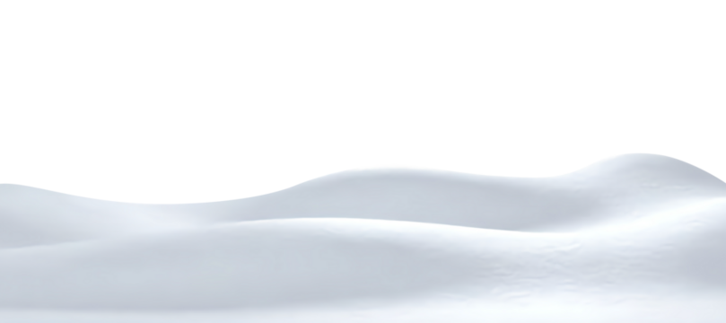 PNG Snowy Winter Background with Soft Frosty Snowdrifts
