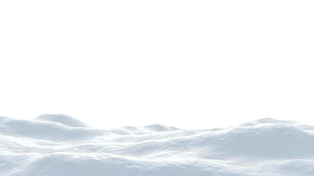 PNG Soft Brilliant Snow Layers with Frosty Foreground