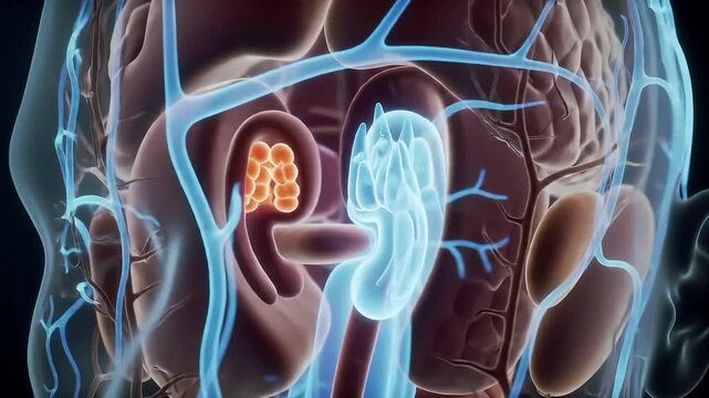 Unveiling the Renal System A 3D Journey Through the Kidneys