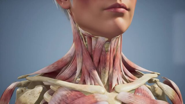 Anatomy of the Neck and Upper Chest Muscles A 3D Visual Guide