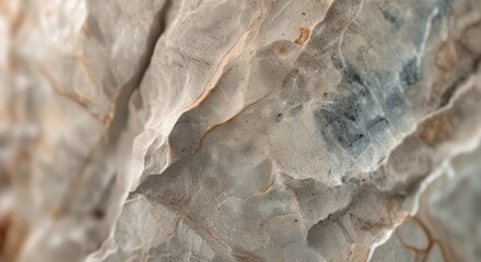 A close up view of a textured surface with shades of gray and light brown colors