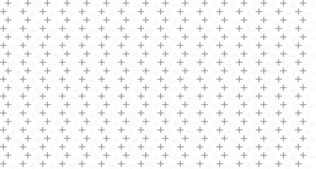 Seamless Minimalist Plus Sign Pattern - Subtle Gray Crosses Background