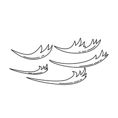vector illustration of cirrus cloud