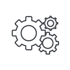 System update. Setup and optimization. Setting symbols. Cartoon design element isolated on white background