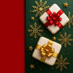 Fototapeta premium christmas gift boxes