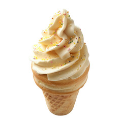 Vanilla ice cream cone with sprinkles (1)