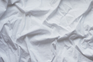 Obraz premium Bed white pillows on white bed in bedroom. Hotel service.