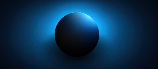 Abstract Dark Blue Sphere Graphic Design