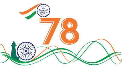 Anniversary 78 graphic design