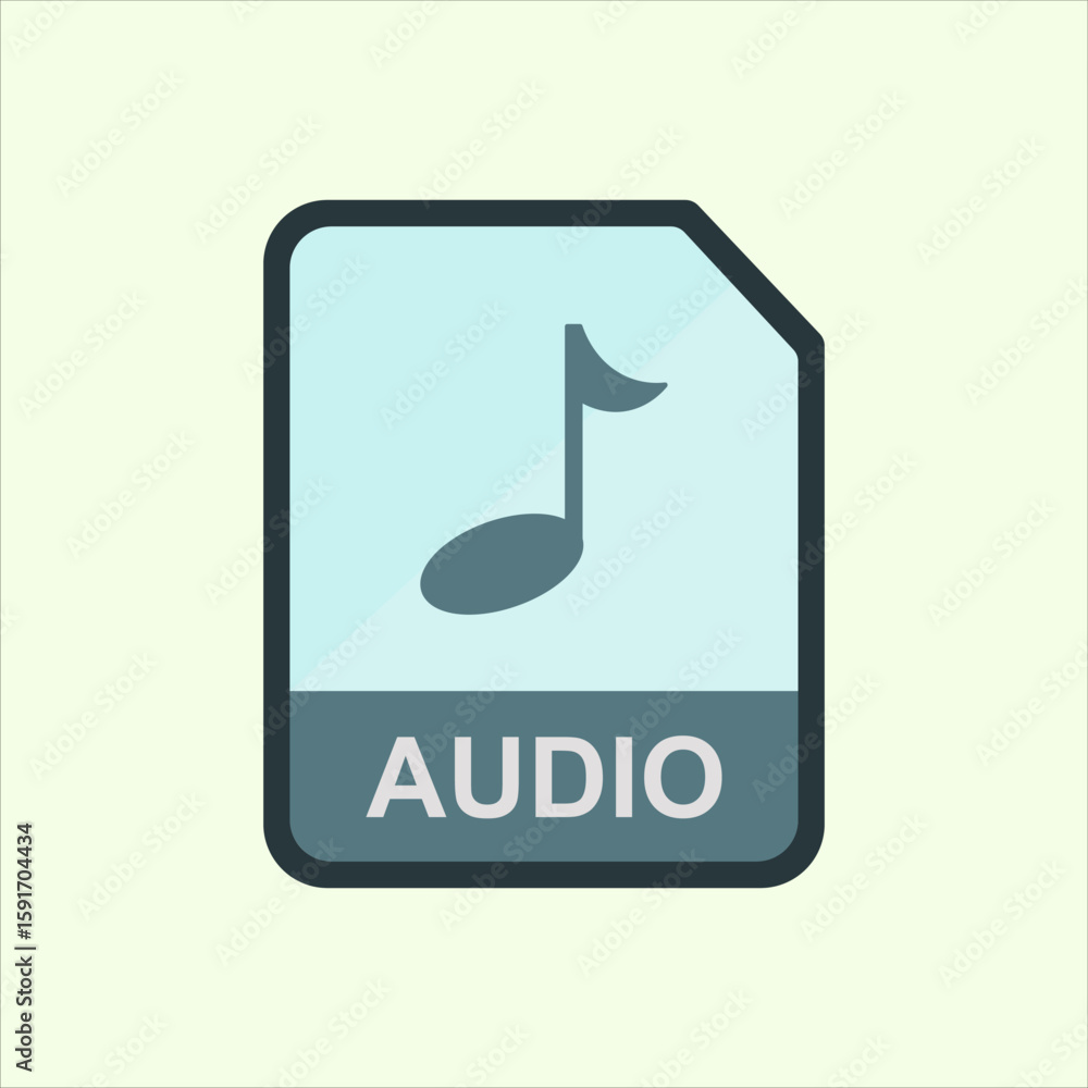 Fototapete audio icon. icon related to design elements. suitable for web site, app, user interfaces,element, pr