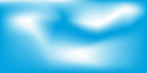 Beautiful clouds, abstract white and blue color gradient background. Vector mesh.