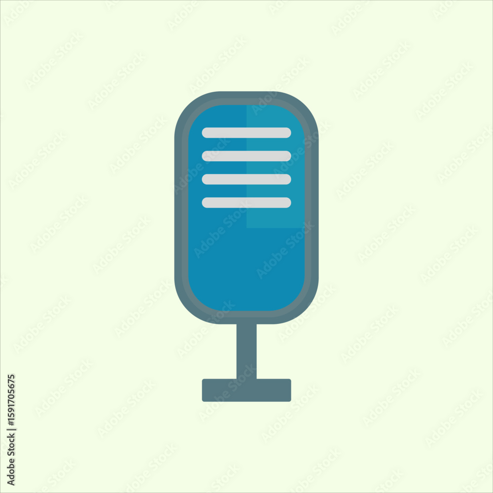 Poster microphone icon. icon related to design elements. suitable for web site, app, user interfaces,elemen
