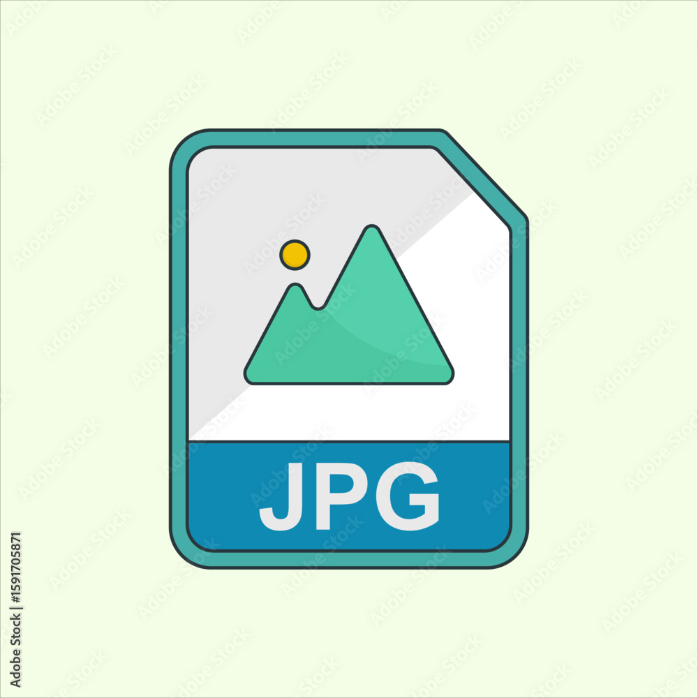 Poster jpg icon. icon related to design elements. suitable for web site, app, user interfaces,element, prin