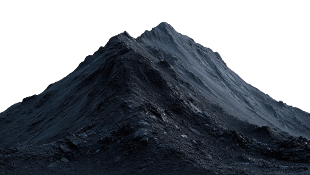 Dark, imposing mountain peak. Detailed, textured, digital rendering of a solitary, high mountain, shadowed and dramatic. High-contrast grayscale tones. Highlighted ridgeline