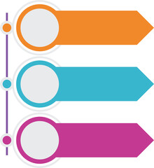 Obraz premium Colorful Infographic Shape