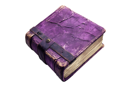 The Enigmatic Purple Tome high quality realistic image