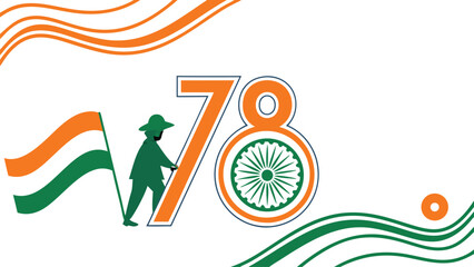 India commemorative graphic design