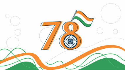 Indian commemorative graphic design number 78