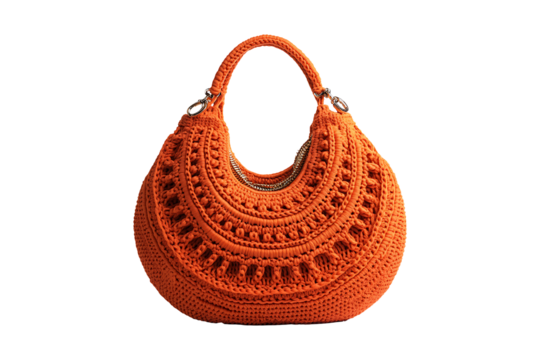Tangerine tango crochet hobo bag high quality realistic image