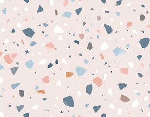 Elegant Terrazzo Pattern Pastel Stone Piece Background Texture Design