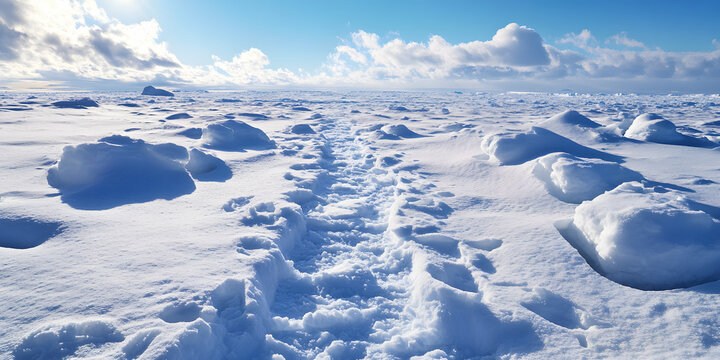 HD glacier nature creative wallpaper