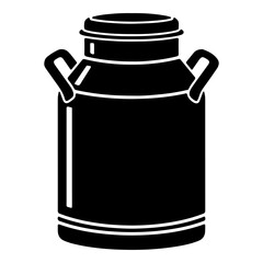 Obraz premium Milk can icon representing dairy farming and traditional milk storage