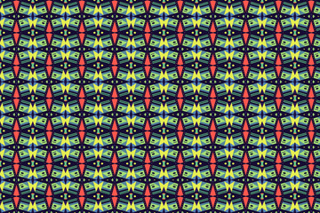 Oriental pattern for textiles, wallpaper, for use in graphics .