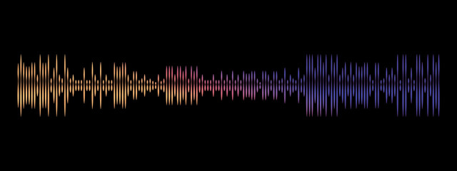 sound wave Effect. gradient music. rainbow wave. rainbow sound wave Effect.Sound wave color.	
