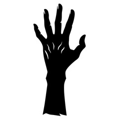 Obraz premium silhouette of hand