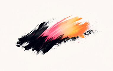 Abstract rough colorful multicolored background in blue, pink, red and yellow colors. Wallpaper painting texture with oil brushstroke over white background.